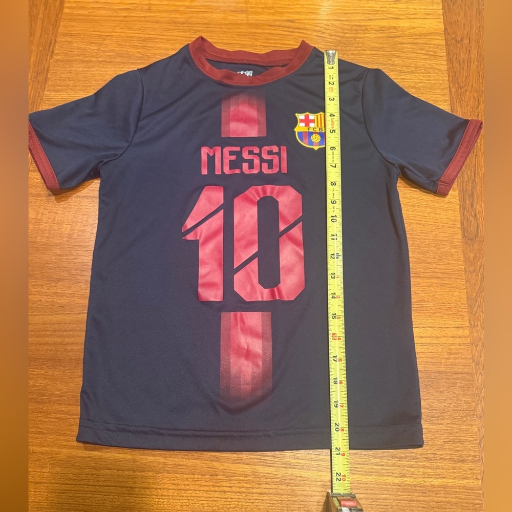 Kids Navy Blue Messi Jersey - Picture 8 of 8